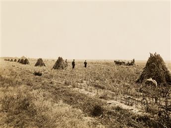 (LAND OFFICE) Group of 14 photographs relating to the homesteading period in Kansas, in